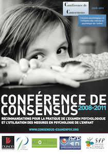 affiche Conference de consensus - L'examen psychologique et l'utilisation des mesures en psychologie de l'enfant